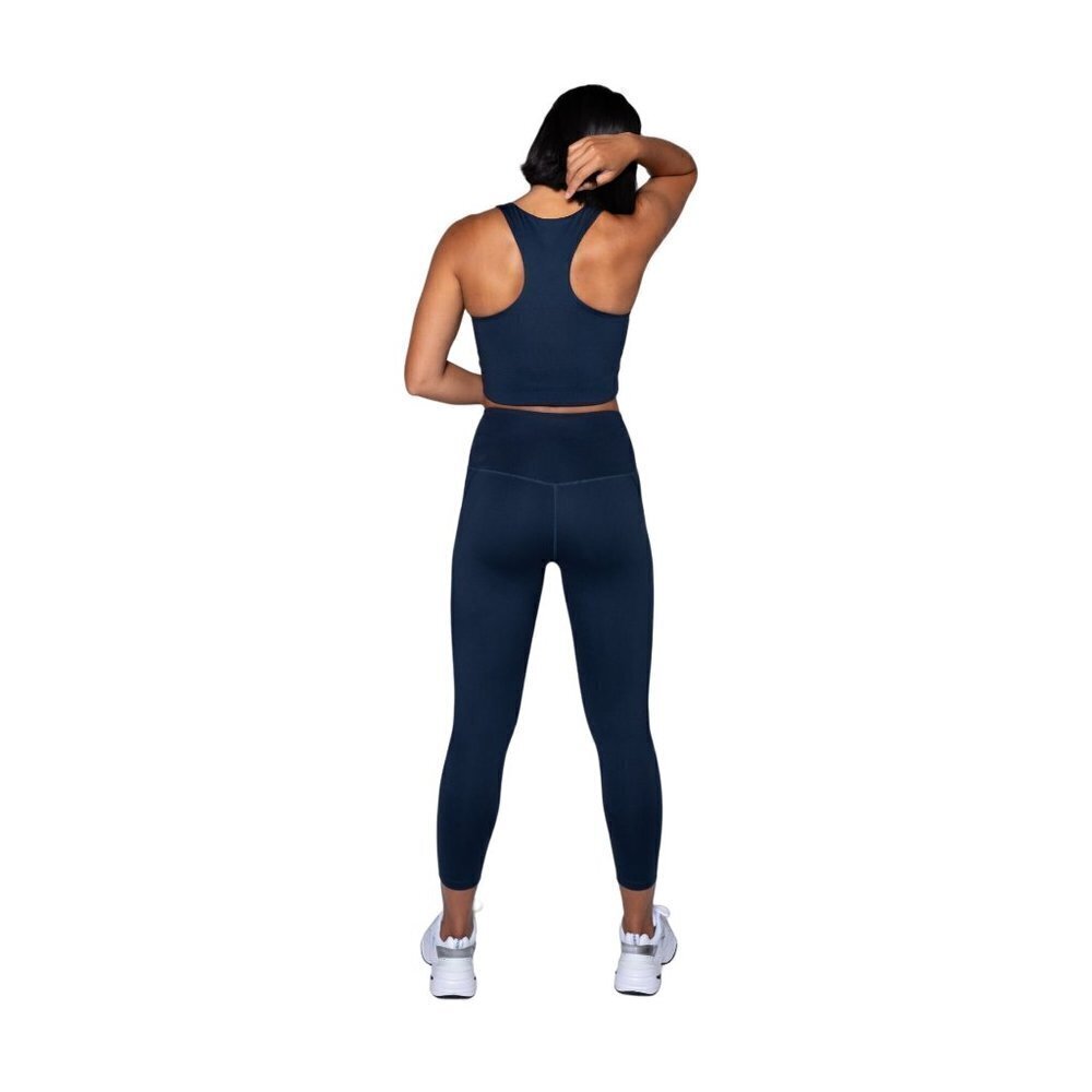 Girlfriend Collective Midnight Compressive High-Rise Legging Navy Blue Size Larg